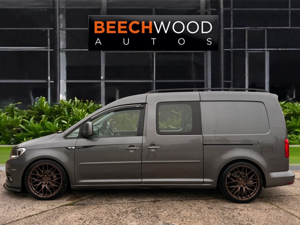 USED 2017 17 VOLKSWAGEN CADDY MAXI 2.0 TDi C20 Maxi Combi Van 5dr Diesel DSG FWD  5 SEATS!