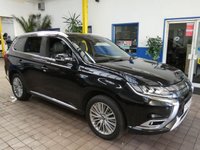 USED 2020 20 MITSUBISHI OUTLANDER 2.4h TwinMotor 13.8kWh Exceed Safety SUV 5dr Petrol Plug-in Hybrid CVT 4WD Euro 6 (s/s) (224 ps) SAT NAV LEATHER HEATED SEATS REAR VIEW CAMERA CRUISE CONTROL PARKING SENSORS 1 OWNER SERVICE HISTORY WARRANTY