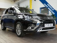 USED 2020 20 MITSUBISHI OUTLANDER 2.4h TwinMotor 13.8kWh Exceed Safety SUV 5dr Petrol Plug-in Hybrid CVT 4WD Euro 6 (s/s) (224 ps) SAT NAV LEATHER HEATED SEATS REAR VIEW CAMERA CRUISE CONTROL PARKING SENSORS 1 OWNER SERVICE HISTORY WARRANTY
