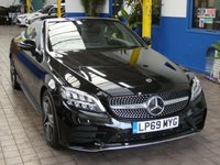 USED 2019 69 MERCEDES-BENZ C-CLASS 2.0 C300d AMG Line Cabriolet 2dr Diesel G-Tronic+ Euro 6 (s/s) (245 ps) SAT NAV PART LEATHER HEATED SEATS AIRSCARF REAR VIEW CAMERA CRUISE CONTROL PARKING SENSORS 2 OWNERS SERVICE HISTORY WARRANTY