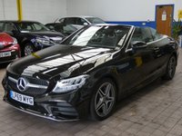 USED 2019 69 MERCEDES-BENZ C-CLASS 2.0 C300d AMG Line Cabriolet 2dr Diesel G-Tronic+ Euro 6 (s/s) (245 ps) SAT NAV PART LEATHER HEATED SEATS AIRSCARF REAR VIEW CAMERA CRUISE CONTROL PARKING SENSORS 2 OWNERS SERVICE HISTORY WARRANTY