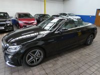 USED 2019 69 MERCEDES-BENZ C-CLASS 2.0 C300d AMG Line Cabriolet 2dr Diesel G-Tronic+ Euro 6 (s/s) (245 ps) SAT NAV PART LEATHER HEATED SEATS AIRSCARF REAR VIEW CAMERA CRUISE CONTROL PARKING SENSORS 2 OWNERS SERVICE HISTORY WARRANTY