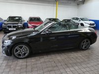 USED 2019 69 MERCEDES-BENZ C-CLASS 2.0 C300d AMG Line Cabriolet 2dr Diesel G-Tronic+ Euro 6 (s/s) (245 ps) SAT NAV PART LEATHER HEATED SEATS AIRSCARF REAR VIEW CAMERA CRUISE CONTROL PARKING SENSORS 2 OWNERS SERVICE HISTORY WARRANTY