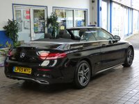 USED 2019 69 MERCEDES-BENZ C-CLASS 2.0 C300d AMG Line Cabriolet 2dr Diesel G-Tronic+ Euro 6 (s/s) (245 ps) SAT NAV PART LEATHER HEATED SEATS AIRSCARF REAR VIEW CAMERA CRUISE CONTROL PARKING SENSORS 2 OWNERS SERVICE HISTORY WARRANTY