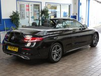 USED 2019 69 MERCEDES-BENZ C-CLASS 2.0 C300d AMG Line Cabriolet 2dr Diesel G-Tronic+ Euro 6 (s/s) (245 ps) SAT NAV PART LEATHER HEATED SEATS AIRSCARF REAR VIEW CAMERA CRUISE CONTROL PARKING SENSORS 2 OWNERS SERVICE HISTORY WARRANTY
