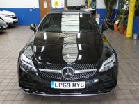 USED 2019 69 MERCEDES-BENZ C-CLASS 2.0 C300d AMG Line Cabriolet 2dr Diesel G-Tronic+ Euro 6 (s/s) (245 ps) SAT NAV PART LEATHER HEATED SEATS AIRSCARF REAR VIEW CAMERA CRUISE CONTROL PARKING SENSORS 2 OWNERS SERVICE HISTORY WARRANTY