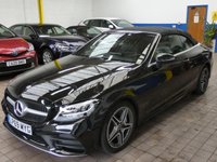 USED 2019 69 MERCEDES-BENZ C-CLASS 2.0 C300d AMG Line Cabriolet 2dr Diesel G-Tronic+ Euro 6 (s/s) (245 ps) SAT NAV PART LEATHER HEATED SEATS AIRSCARF REAR VIEW CAMERA CRUISE CONTROL PARKING SENSORS 2 OWNERS SERVICE HISTORY WARRANTY