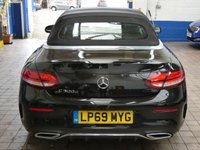 USED 2019 69 MERCEDES-BENZ C-CLASS 2.0 C300d AMG Line Cabriolet 2dr Diesel G-Tronic+ Euro 6 (s/s) (245 ps) SAT NAV PART LEATHER HEATED SEATS AIRSCARF REAR VIEW CAMERA CRUISE CONTROL PARKING SENSORS 2 OWNERS SERVICE HISTORY WARRANTY