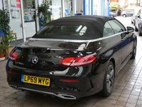 USED 2019 69 MERCEDES-BENZ C-CLASS 2.0 C300d AMG Line Cabriolet 2dr Diesel G-Tronic+ Euro 6 (s/s) (245 ps) SAT NAV PART LEATHER HEATED SEATS AIRSCARF REAR VIEW CAMERA CRUISE CONTROL PARKING SENSORS 2 OWNERS SERVICE HISTORY WARRANTY
