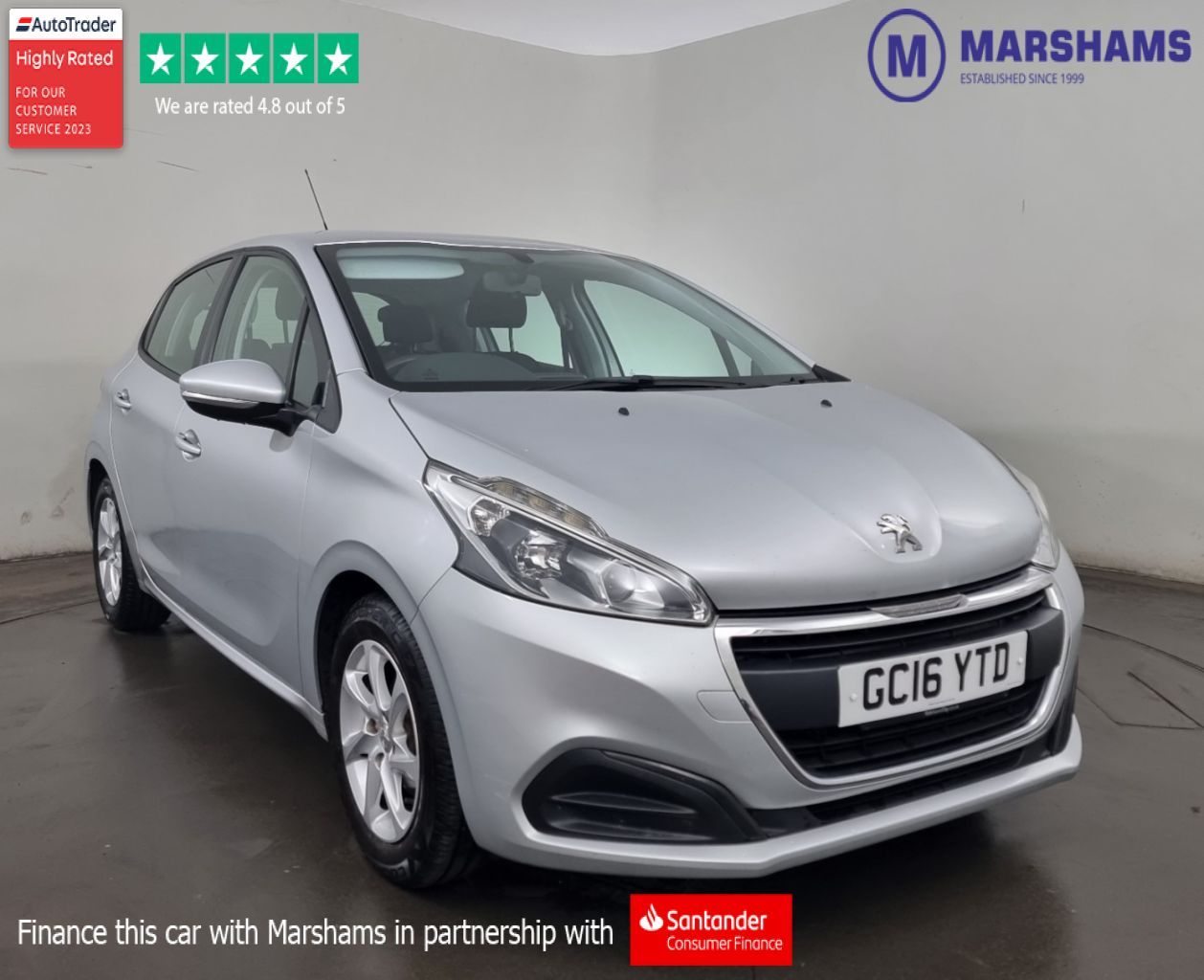 2016 Peugeot 208 Active £4,249