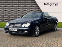 USED 2008 58 MERCEDES-BENZ CLK 3.5 CLK350 Avantgarde Cabriolet 2dr Petrol 7G-Tronic (241 g/km, 272 bhp) COMAND Nav | Leather Upholstery