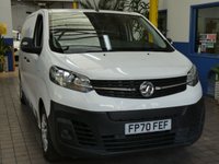 USED 2020 70 VAUXHALL VIVARO-E 3100 75kWh Dynamic Panel Van 5dr Electric Auto L1 H1 (136 ps) 3 SEATS APP SAT NAV ANDROID APPLE CARPLAY AIR CON BLUETOOTH REAR VIEW CAMERA CRUISE CONTROL PARKING SENSORS 2 OWNERS WE CAN REMOVE SHELVING RACKING LIGHTING LIVERY/GRAPHICS UPON REQUEST