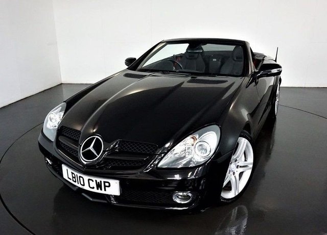 2010 10 Mercedes-Benz Slk 3.0 SLK300 Convertible 2dr Petrol G-Tronic Euro 5 (231 ps)-Factory extras worth &pound;6,177-BLACK NAPPA LEATHER-18