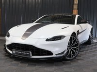 USED 2021 71 ASTON MARTIN VANTAGE 4.0 V8 F1 Edition Coupe 2dr Petrol Auto Euro 6 (535 ps) PAINT PROTECTION FILM, SATIN WHITE, FULL ASTON HISTORY, SERVICE PACK, 12M WARRANTY, UPGRADED INTAKE, GPF DELETE, EXHAUST TIP UPGRADE