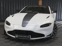 USED 2021 71 ASTON MARTIN VANTAGE 4.0 V8 F1 Edition Coupe 2dr Petrol Auto Euro 6 (535 ps) PAINT PROTECTION FILM, SATIN WHITE, FULL ASTON HISTORY, SERVICE PACK, 12M WARRANTY, UPGRADED INTAKE, GPF DELETE, EXHAUST TIP UPGRADE