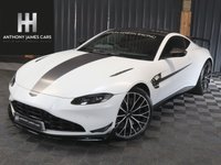 USED 2021 71 ASTON MARTIN VANTAGE 4.0 V8 F1 Edition Coupe 2dr Petrol Auto Euro 6 (535 ps) PAINT PROTECTION FILM, SATIN WHITE, FULL ASTON HISTORY, SERVICE PACK, 12M WARRANTY, UPGRADED INTAKE, GPF DELETE, EXHAUST TIP UPGRADE