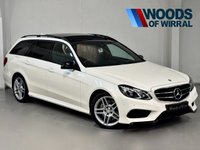 USED 2015 15 MERCEDES-BENZ E-CLASS 3.0 E350 V6 BlueTEC AMG Night Edition (Premium) Estate 5dr Diesel G-Tronic+ Euro 6 (s/s) (258 ps) PAN ROOF+HEAT LEATHER+REAR CAM
