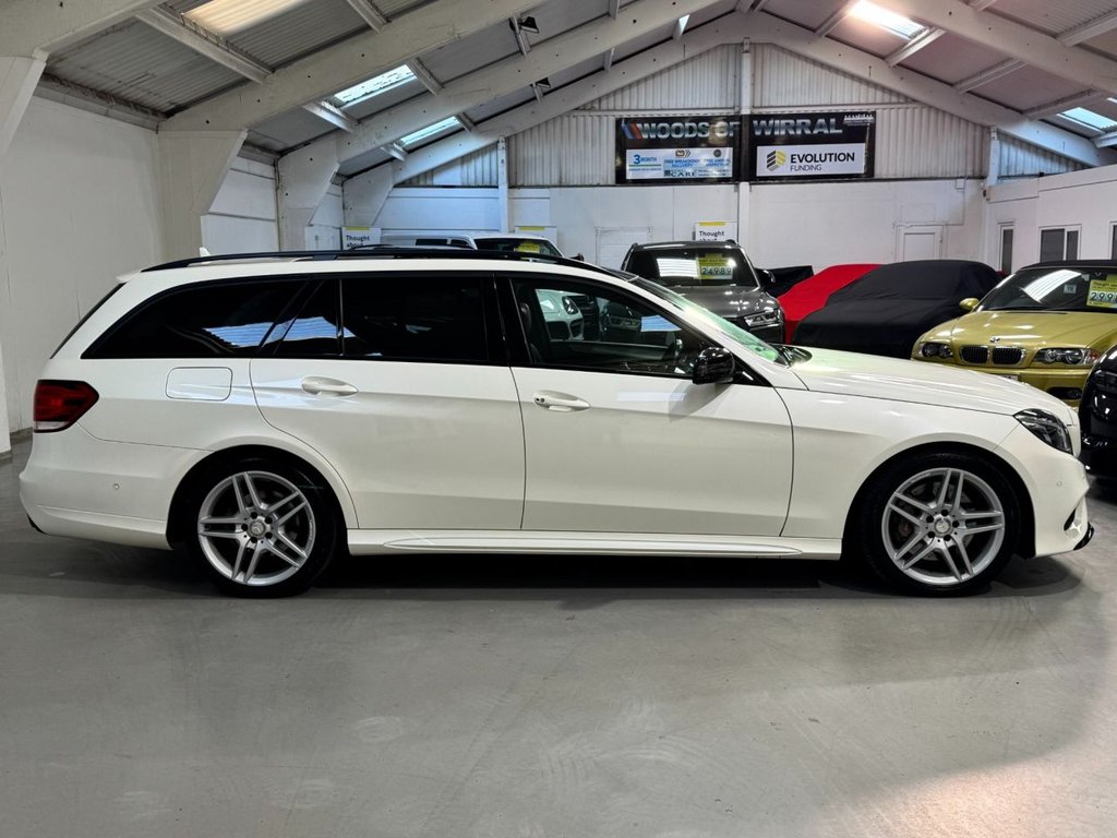 USED 2015 15 MERCEDES-BENZ E-CLASS 3.0 E350 V6 BlueTEC AMG Night Edition (Premium) Estate 5dr Diesel G-Tronic+ Euro 6 (s/s) (258 ps) PAN ROOF+HEAT LEATHER+REAR CAM