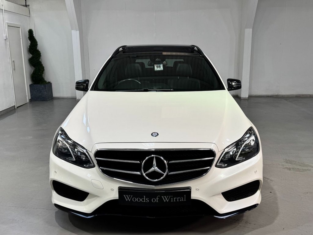 USED 2015 15 MERCEDES-BENZ E-CLASS 3.0 E350 V6 BlueTEC AMG Night Edition (Premium) Estate 5dr Diesel G-Tronic+ Euro 6 (s/s) (258 ps) PAN ROOF+HEAT LEATHER+REAR CAM