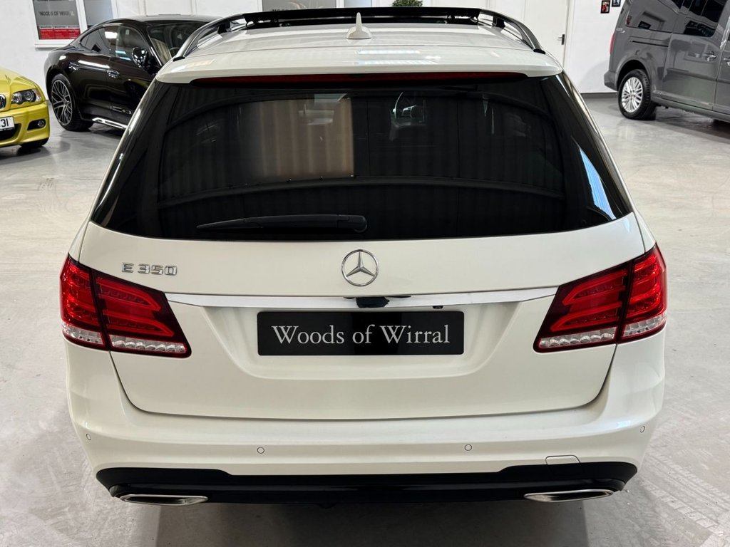 USED 2015 15 MERCEDES-BENZ E-CLASS 3.0 E350 V6 BlueTEC AMG Night Edition (Premium) Estate 5dr Diesel G-Tronic+ Euro 6 (s/s) (258 ps) PAN ROOF+HEAT LEATHER+REAR CAM