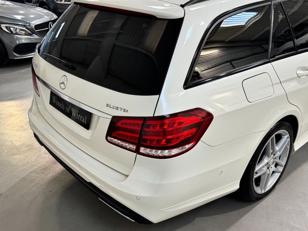 USED 2015 15 MERCEDES-BENZ E-CLASS 3.0 E350 V6 BlueTEC AMG Night Edition (Premium) Estate 5dr Diesel G-Tronic+ Euro 6 (s/s) (258 ps) PAN ROOF+HEAT LEATHER+REAR CAM