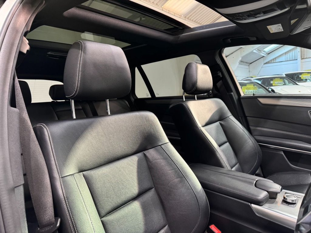 USED 2015 15 MERCEDES-BENZ E-CLASS 3.0 E350 V6 BlueTEC AMG Night Edition (Premium) Estate 5dr Diesel G-Tronic+ Euro 6 (s/s) (258 ps) PAN ROOF+HEAT LEATHER+REAR CAM