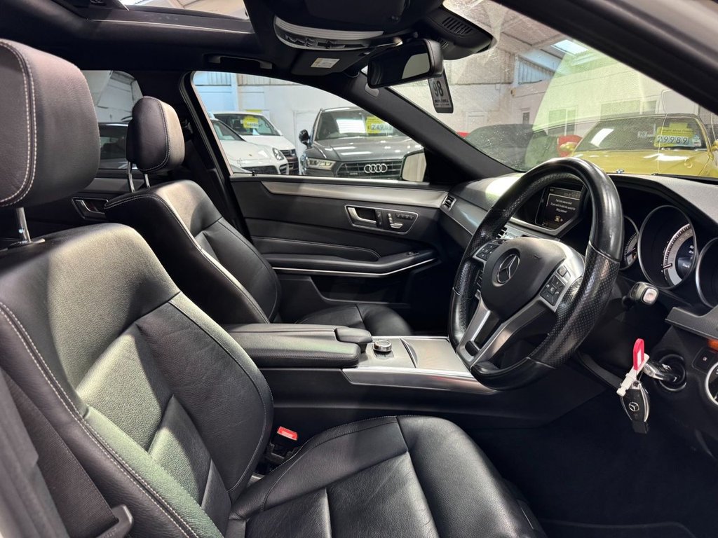 USED 2015 15 MERCEDES-BENZ E-CLASS 3.0 E350 V6 BlueTEC AMG Night Edition (Premium) Estate 5dr Diesel G-Tronic+ Euro 6 (s/s) (258 ps) PAN ROOF+HEAT LEATHER+REAR CAM