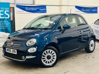 USED 2018 18 FIAT 500 1.2 Lounge Hatchback Panoramic 3 Door Petrol Manual Euro 6 (s/s) (69 bhp) ULEZ EURO 6 COMPLIANT