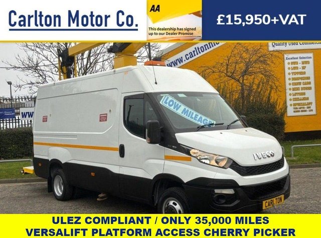2015 15 Iveco Daily 3.0 TD 15V Plus 50C Versalift Access Platform Cherry Picker - 3520