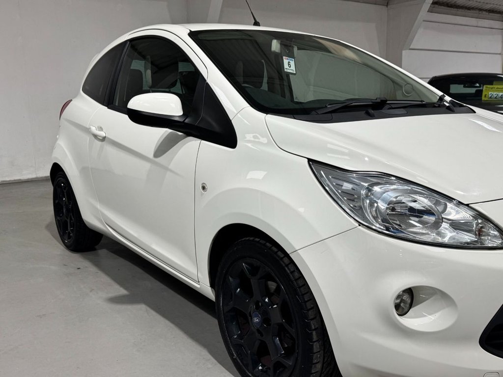 USED 2016 16 FORD KA 1.2 Zetec White Edition Hatchback 3dr Petrol Manual Euro 6 (s/s) (69 ps) BLACK ALLOYS+ B/TOOTH+PRIVACY
