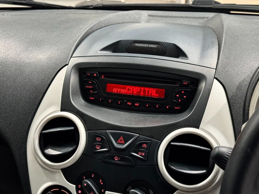 USED 2016 16 FORD KA 1.2 Zetec White Edition Hatchback 3dr Petrol Manual Euro 6 (s/s) (69 ps) BLACK ALLOYS+ B/TOOTH+PRIVACY