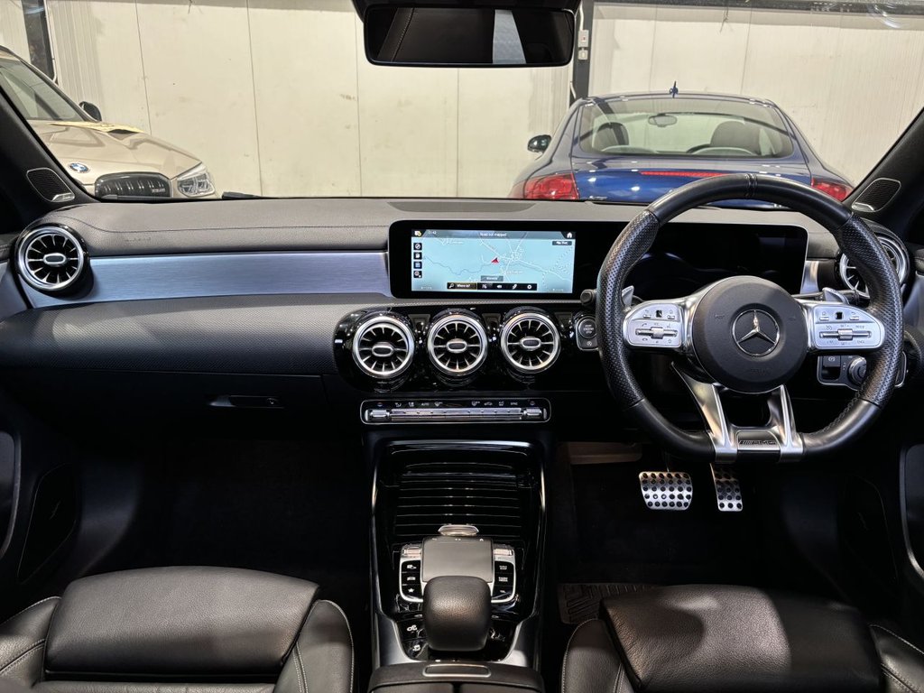 USED 2019 P MERCEDES-BENZ A-CLASS 2.0 A35 AMG (Premium Plus) Hatchback 5dr Petrol SpdS DCT 4MATIC Euro 6 (s/s) (306 ps) AERO KIT|PAN ROOF|2YR WARRANTY