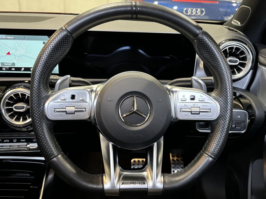 USED 2019 P MERCEDES-BENZ A-CLASS 2.0 A35 AMG (Premium Plus) Hatchback 5dr Petrol SpdS DCT 4MATIC Euro 6 (s/s) (306 ps) AERO KIT|PAN ROOF|2YR WARRANTY