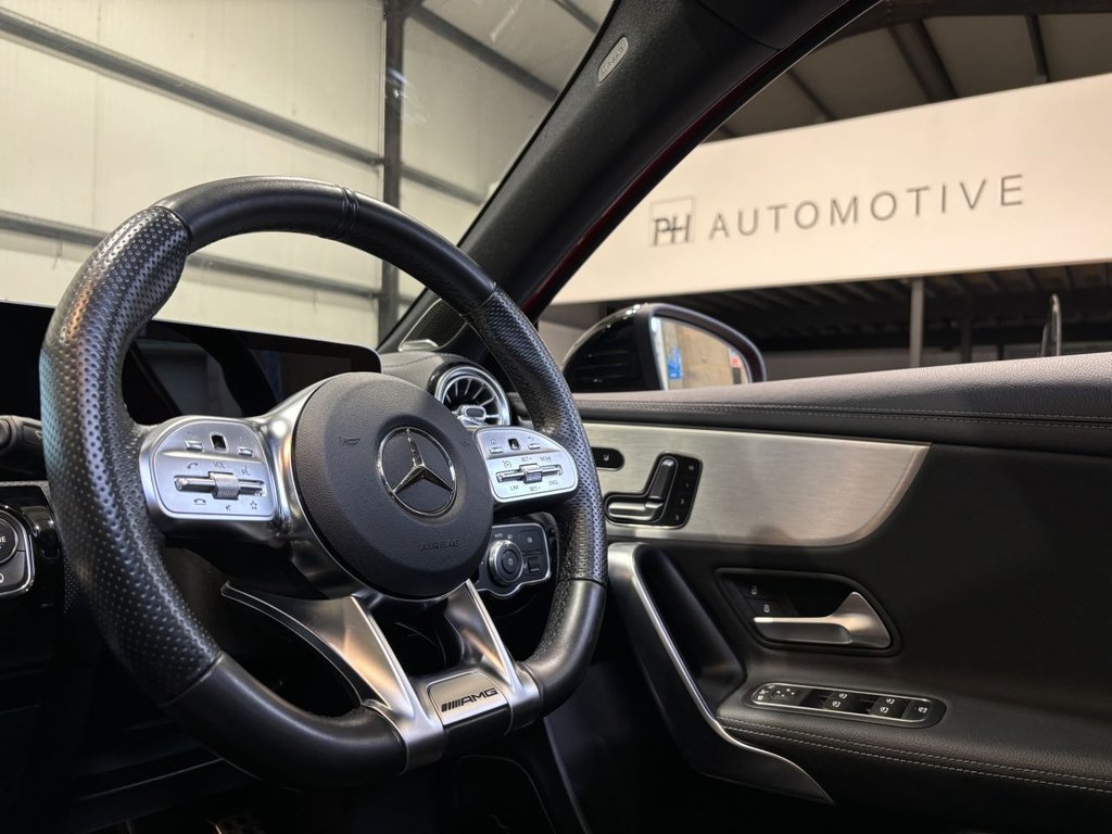 USED 2019 P MERCEDES-BENZ A-CLASS 2.0 A35 AMG (Premium Plus) Hatchback 5dr Petrol SpdS DCT 4MATIC Euro 6 (s/s) (306 ps) AERO KIT|PAN ROOF|2YR WARRANTY