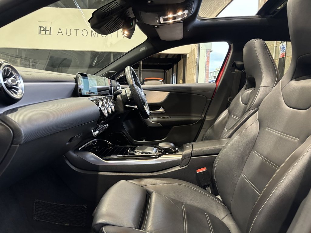 USED 2019 P MERCEDES-BENZ A-CLASS 2.0 A35 AMG (Premium Plus) Hatchback 5dr Petrol SpdS DCT 4MATIC Euro 6 (s/s) (306 ps) AERO KIT|PAN ROOF|2YR WARRANTY