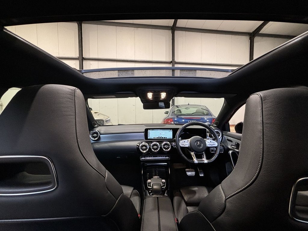 USED 2019 P MERCEDES-BENZ A-CLASS 2.0 A35 AMG (Premium Plus) Hatchback 5dr Petrol SpdS DCT 4MATIC Euro 6 (s/s) (306 ps) AERO KIT|PAN ROOF|2YR WARRANTY
