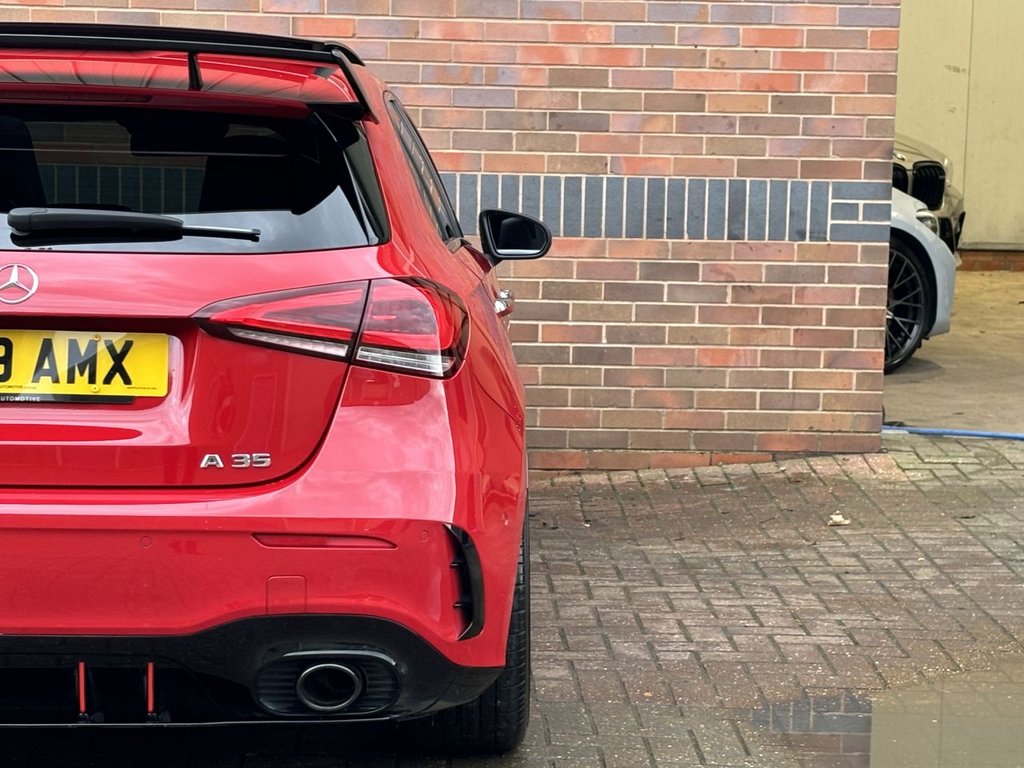 USED 2019 P MERCEDES-BENZ A-CLASS 2.0 A35 AMG (Premium Plus) Hatchback 5dr Petrol SpdS DCT 4MATIC Euro 6 (s/s) (306 ps) AERO KIT|PAN ROOF|2YR WARRANTY