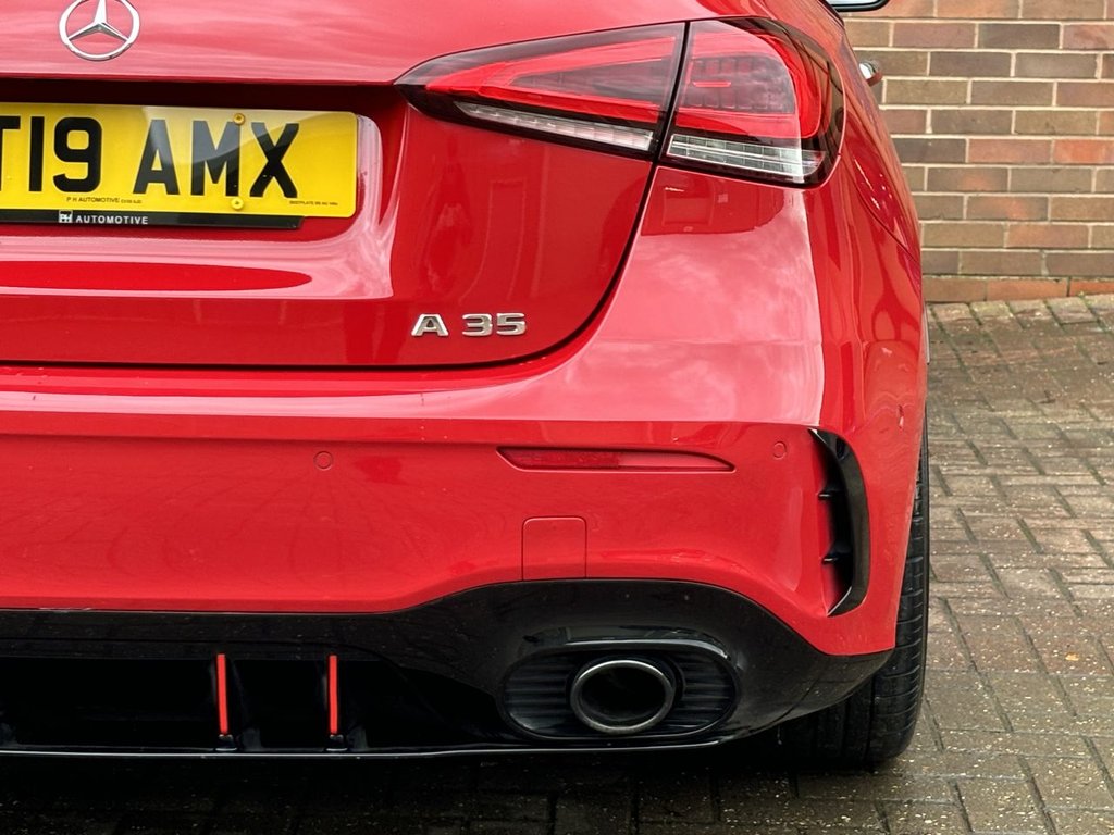 USED 2019 P MERCEDES-BENZ A-CLASS 2.0 A35 AMG (Premium Plus) Hatchback 5dr Petrol SpdS DCT 4MATIC Euro 6 (s/s) (306 ps) AERO KIT|PAN ROOF|2YR WARRANTY