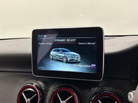 USED 2016 16 MERCEDES-BENZ A-CLASS 2.0 A45 AMG Hatchback 5dr Petrol SpdS DCT 4MATIC Euro 6 (s/s) (381 ps) Cosmos Metallic Black, Leather / Alcantara, Nappa Leather Multi Function Steering Wheel,