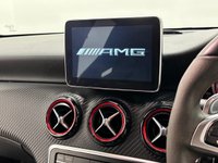 USED 2016 16 MERCEDES-BENZ A-CLASS 2.0 A45 AMG Hatchback 5dr Petrol SpdS DCT 4MATIC Euro 6 (s/s) (381 ps) Cosmos Metallic Black, Leather / Alcantara, Nappa Leather Multi Function Steering Wheel,