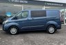 USED 2022 72 FORD TRANSIT CUSTOM 2.0 320 EcoBlue Limited Crew Van Double Cab 5dr Diesel Manual L1 H1 Euro 6 (s/s) (130 ps) 6 SEATER TWIN SIDE DOORS