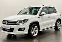 USED 2014 64 VOLKSWAGEN TIGUAN 2.0 TDI BlueMotion Tech R-Line SUV 5dr Diesel Manual 4WD Euro 5 (s/s) (Nav) (140 ps) 2.0 Tiquan R - Line 4MOTION 4WD  Navigation, Park Sensors Front / Rear, Two Tone R - Line Interior Complete Service Record