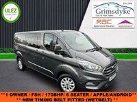 USED 2019 19 FORD TRANSIT CUSTOM 2.0 320 EcoBlue Limited Crew Van Double Cab 5dr Diesel Manual L2 H1 Euro 6 (6 Seat) (170 ps) ** RAC BUYSURE INSPECTED **