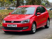 USED 2012 62 VOLKSWAGEN POLO 1.4 Match Hatchback 5dr Petrol Manual Euro 5 (85 ps) 