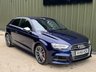 USED 2016 66 AUDI S3 2.0 TFSI Hatchback 3dr Petrol S Tronic quattro Euro 6 (s/s) (310 ps) 
