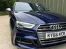USED 2016 66 AUDI S3 2.0 TFSI Hatchback 3dr Petrol S Tronic quattro Euro 6 (s/s) (310 ps) 