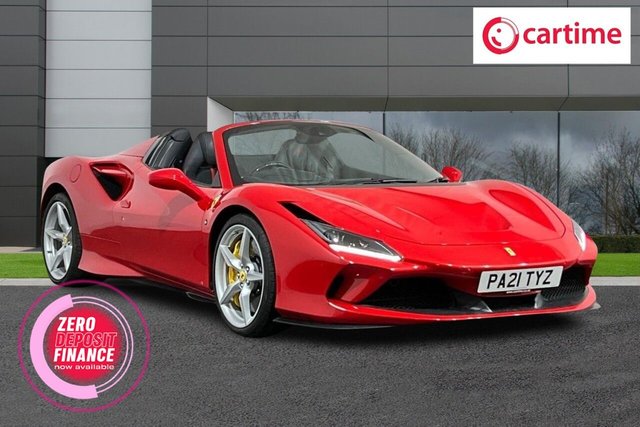 View our Ferrari F8 3.9 SPIDER 2d 711 BHP &pound;20,000 Upgraded Extras, Front Suspension Lifter, Steering Wheel - Carbon Fibre with LEDs, Adaptive Front Lighting System, Full Electric Specific Design Seats