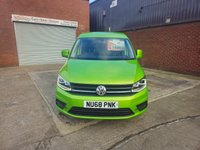 USED 2018 68 VOLKSWAGEN CADDY 2.0 TDI C20 Highline Panel Van 5dr Diesel DSG SWB Euro 6 (s/s) (150 ps) Rare Colour