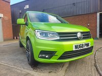 USED 2018 68 VOLKSWAGEN CADDY 2.0 TDI C20 Highline Panel Van 5dr Diesel DSG SWB Euro 6 (s/s) (150 ps) Rare Colour
