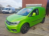 USED 2018 68 VOLKSWAGEN CADDY 2.0 TDI C20 Highline Panel Van 5dr Diesel DSG SWB Euro 6 (s/s) (150 ps) Rare Colour
